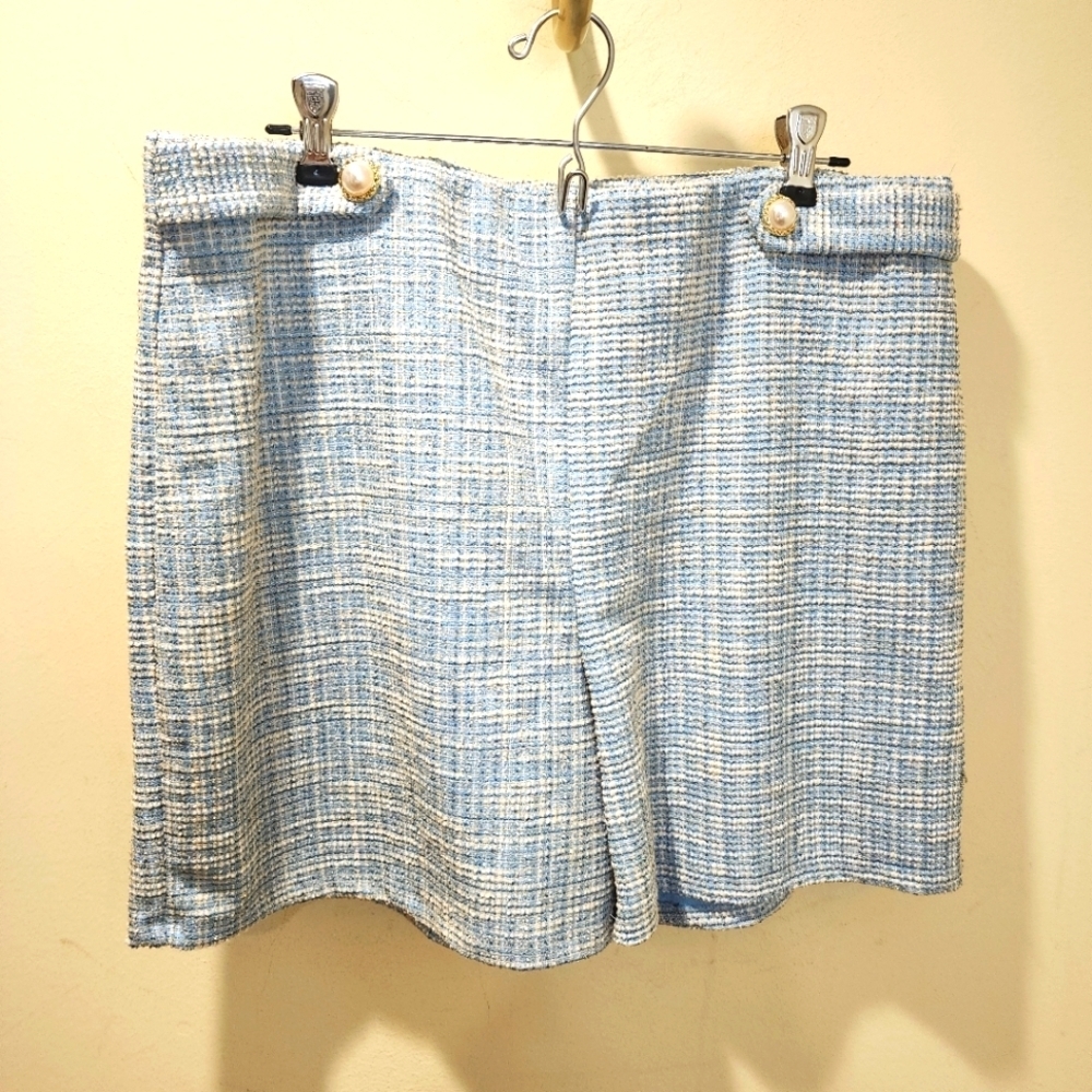 MESSINI Women's vintage Style Tweed Shorts size L